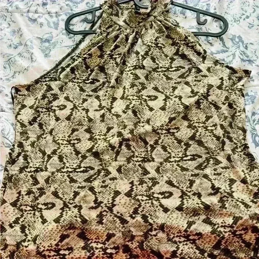 Michael Kors snake skin pattern top